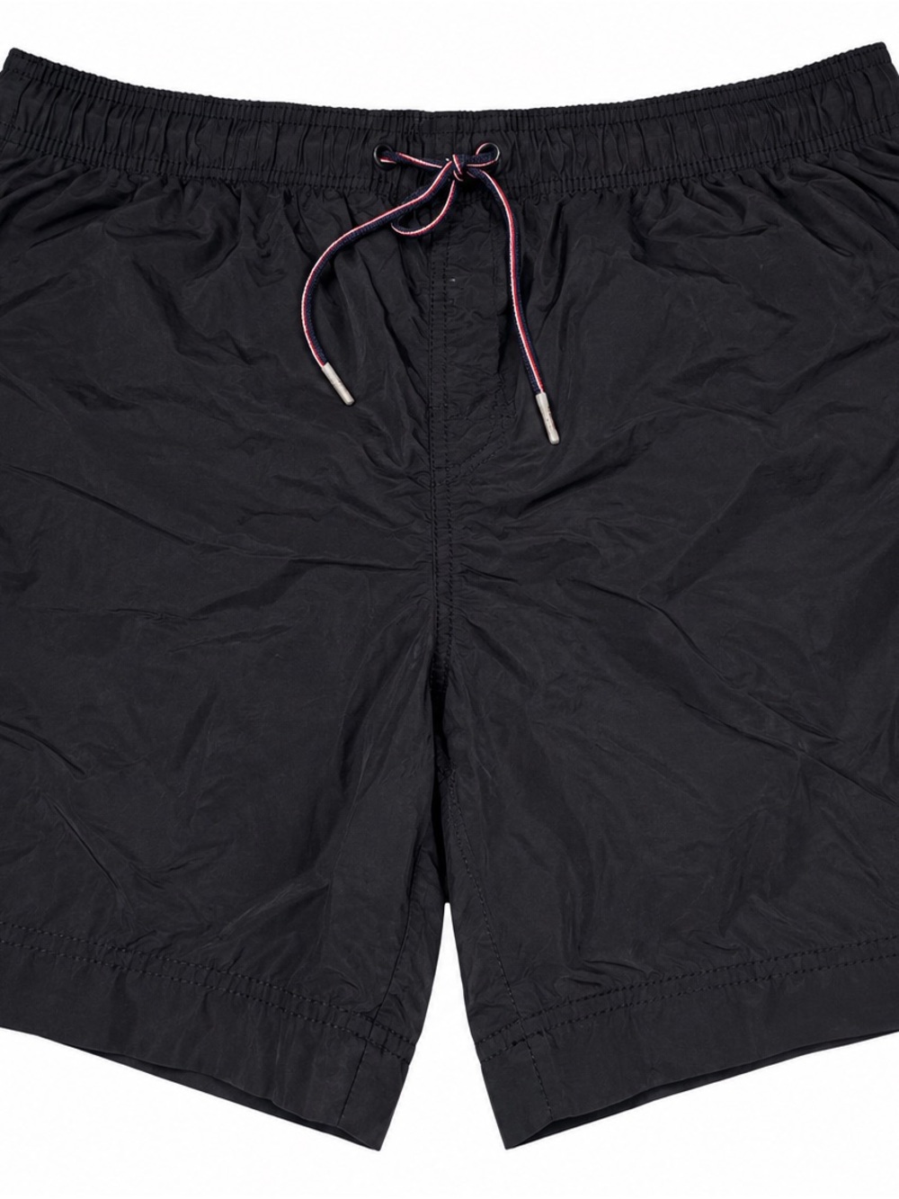 Tommy Hilfiger Black Men's Swim Trunks with Contrast Drawstring